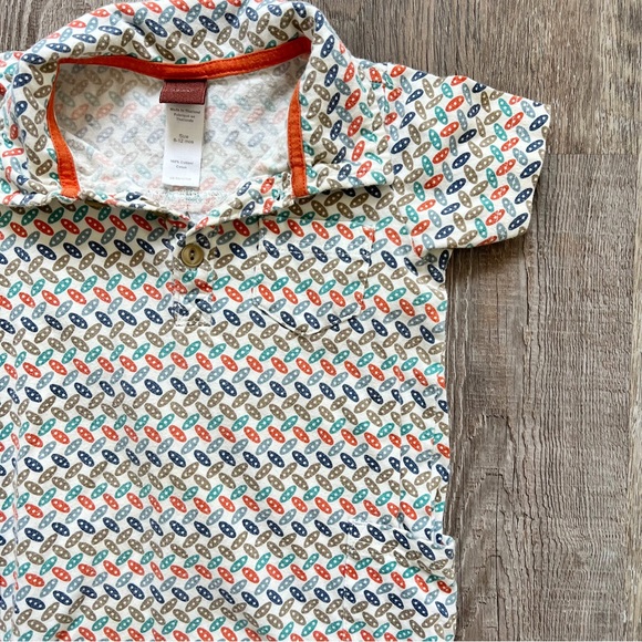 Tea Collection Printed Short Sleeve Romper - Picture 2 of 5